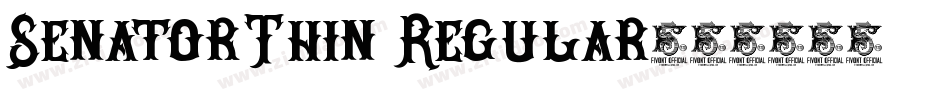 SenatorThin Regular字体转换